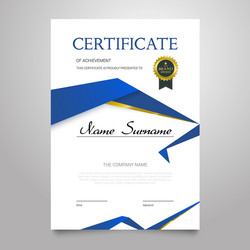 Elegant Certificate Template vector image