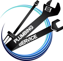 Plumbing Tools & Service Icons Vector Image