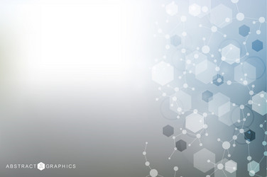 science network pattern connecting lines and dots vector image