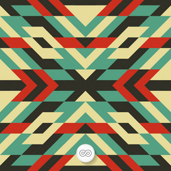 seamless mosaic pattern geometric background vector image