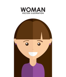 Woman avatar vector