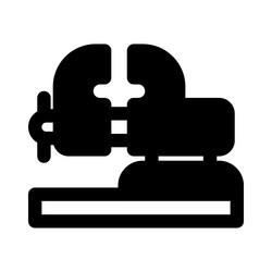 clamping mechanism designed to hold object vector image