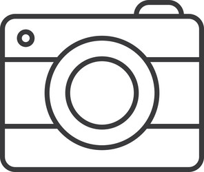 isolated camera device line style icon vector image