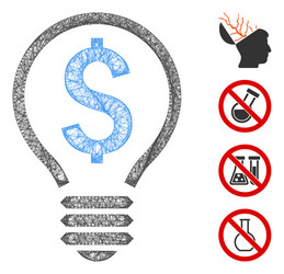 patent bulb web mesh vector image
