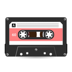 Retro audio cassette Royalty Free Vector Image