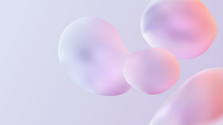 abstract depiction of soft and colorful bubbles vector image