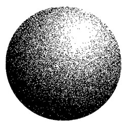 dotwork noise gradient circle sand grain effect vector image