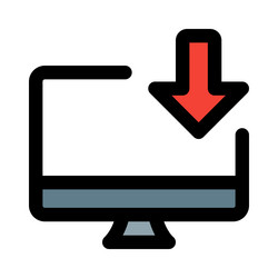 process of transferring or saving files in system vector image