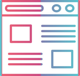 blog line gradient design vector image