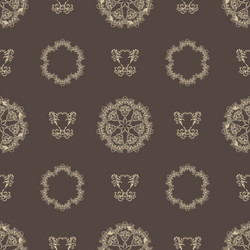 damask seamless pattern element vector image