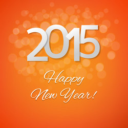 orange new year card vector