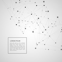 Polygonal Network Connection Background vector image