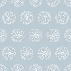 seamless pattern with sliced pieces citrus vector image