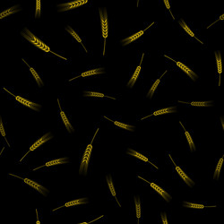 seamless wheat pattern vector image