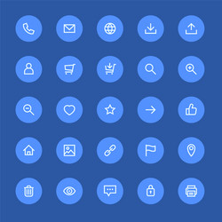 Web UI Icon Set - Digital Toolkit vector image