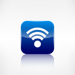 Wireless web icon application button vector