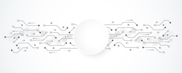 abstract background with technology circuit board vector image