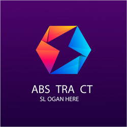 Abstract multimedia logo design Royalty Free Vector Image