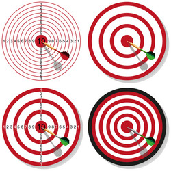 Target and dart vector