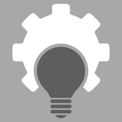 bulb configuration icon vector image