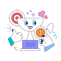 ready to use animated design of media content vector image