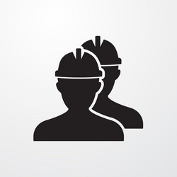 workers icon for web and mobile vector image