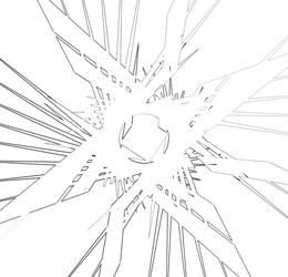 abstract print texture with bevel-like effect vector image