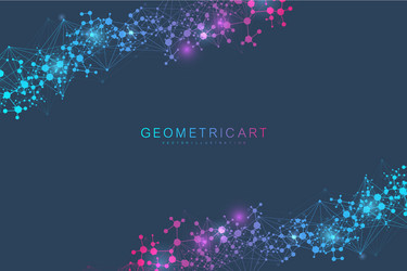 big data visualization background modern vector image