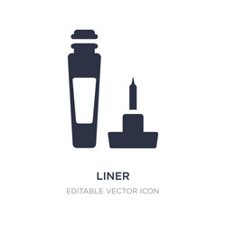 liner icon on white background simple element vector image
