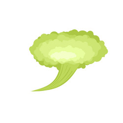 Fart green cloud stench bad smell vector