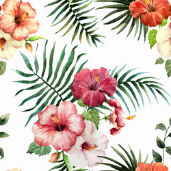 Tropical Leaf Pattern Vector Image