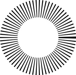 circular geometric motif abstract grayscale vector image