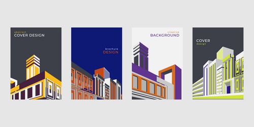 Geometric Architectural Patterns vector image