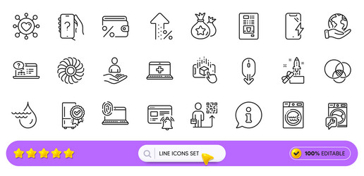 info online help and computer fingerprint line vector image