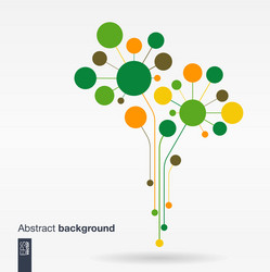Modern Network Connection Background vector image