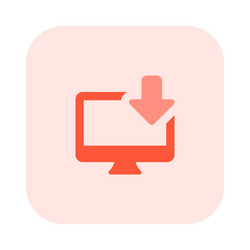 process of transferring or saving files in system vector image