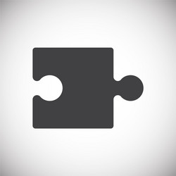 puzzle icon on background for graphic and web vector image