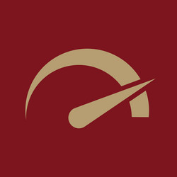 tachometer speedometer and indicator icon vector image