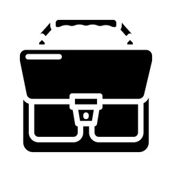 zip business file glyph icon vector image