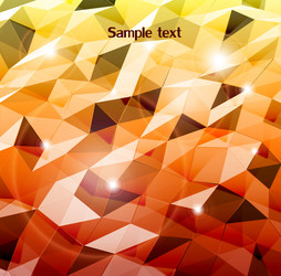 Abstract Orange Triangle Pattern vector image