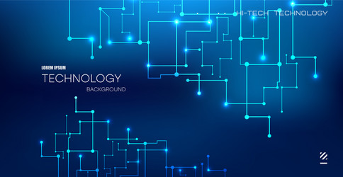 abstract technology background with various vector image