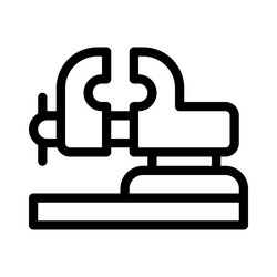 clamping mechanism designed to hold object vector image