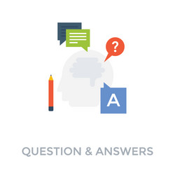 Question and Answer Document vector image