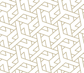 Seamless pattern with abstract geometric line vector