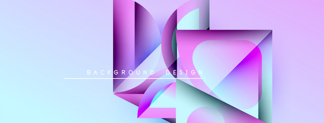 abstract geometric shapes overlap creating vector image