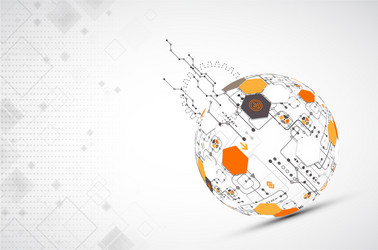 Abstract Network Globe Background vector image