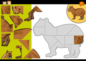 Set of stickers, badge with cute cartoon capybaras. Yellow background.  Vector illustration. 20248901 Vector Art at Vecteezy