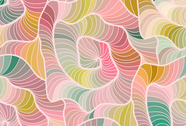 Floral background of drawn lines vector