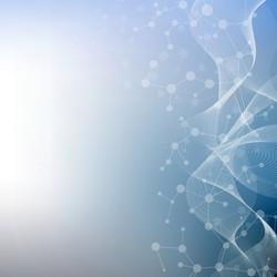 structure molecule and communication dna atom vector image