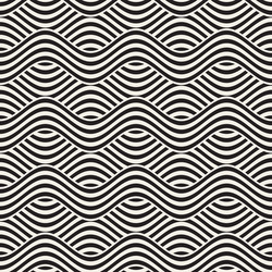 abstract geometric pattern with wavy lines vector image